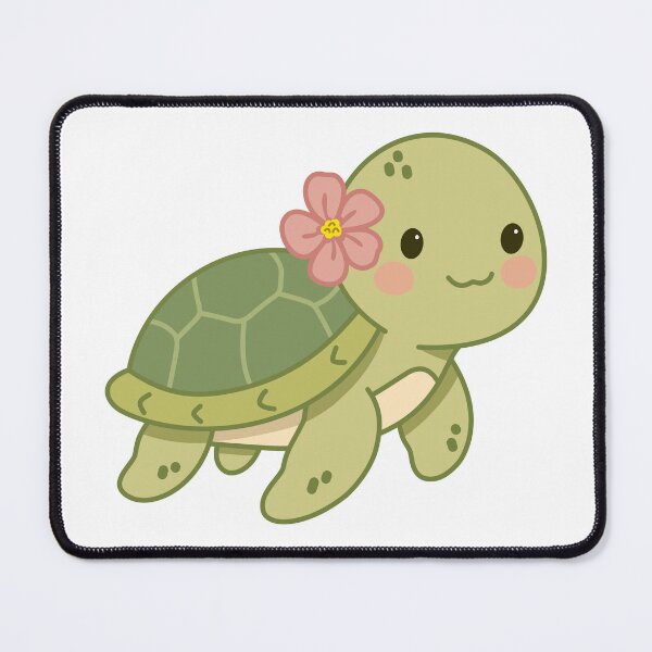 Item preview, Cute Sea Turtle with Pink Flower designed and sold by Anne97s.