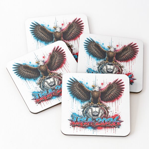 Item preview, USA 2026 Eagle Patriot Soccer Fan T-Shirt – American Football Supporter Tee with Bald Eagle, Stars & Stripes Vintage Graphic designed and sold by al21ex.
