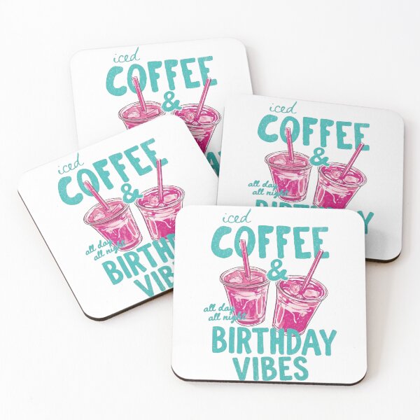 Item preview, Iced Coffee & Birthday Vibes – All Day All Night Coffee Lover Birthday designed and sold by TheBeesForYou.