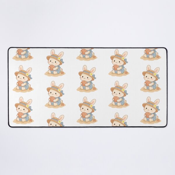Item preview, Cute Bunny Holding Shell on Beach designed and sold by Anne97s.