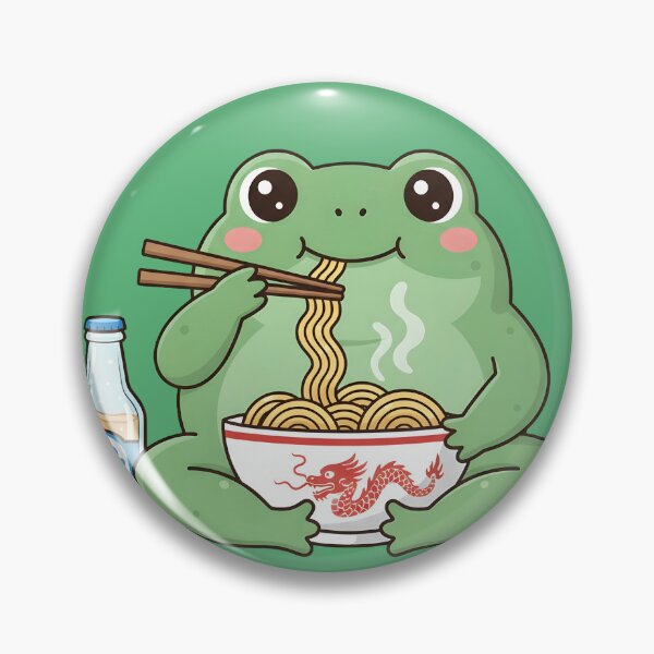 Item preview, Noodle eating Froggo designed and sold by PBDigitalHub.