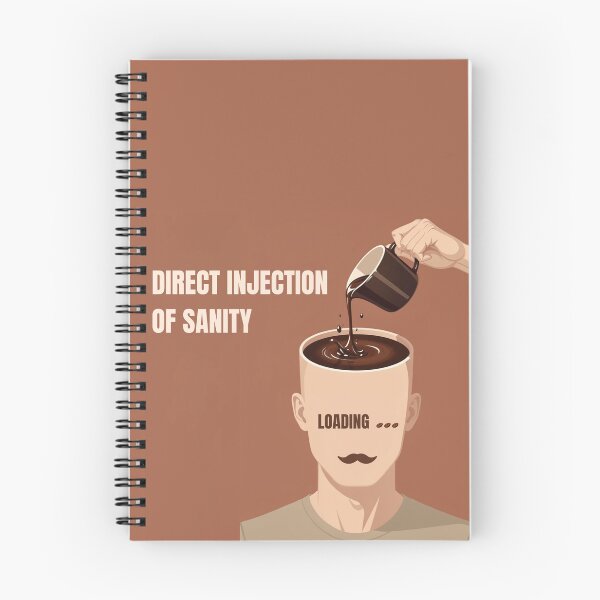 Item preview, Direct Injection of Sanity Funny Coffee Loading Man designed and sold by BooDesignStudio.