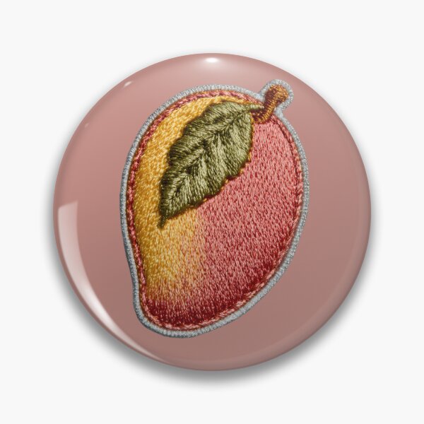 Item preview, Embroidered Mango Patch Art designed and sold by MegaNovaArt.
