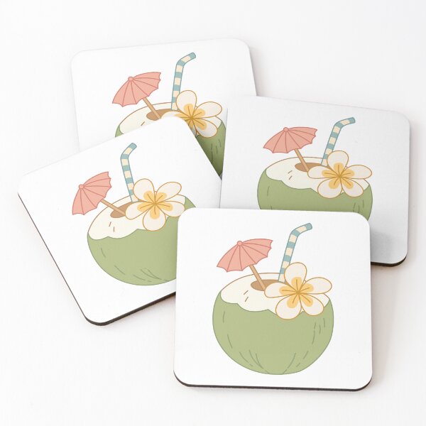 Item preview, Tropical Coconut Drink with Umbrella designed and sold by Anne97s.