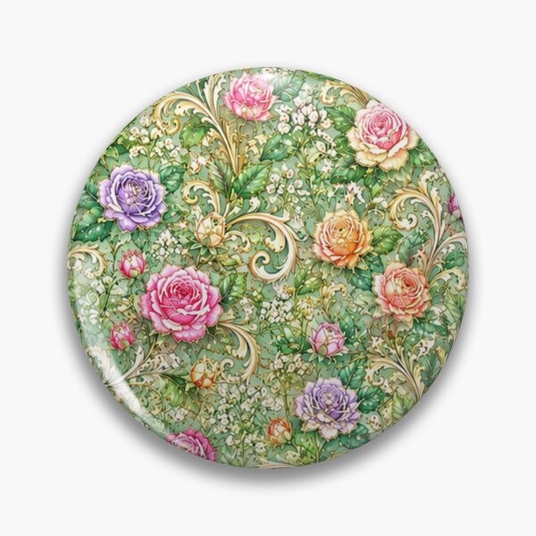Item preview, Welcome Thailand Rose Garden Ornament Pattern – Cute Thai Travel Floral Art, Luxury Vintage Botanical Design designed and sold by Beeform.