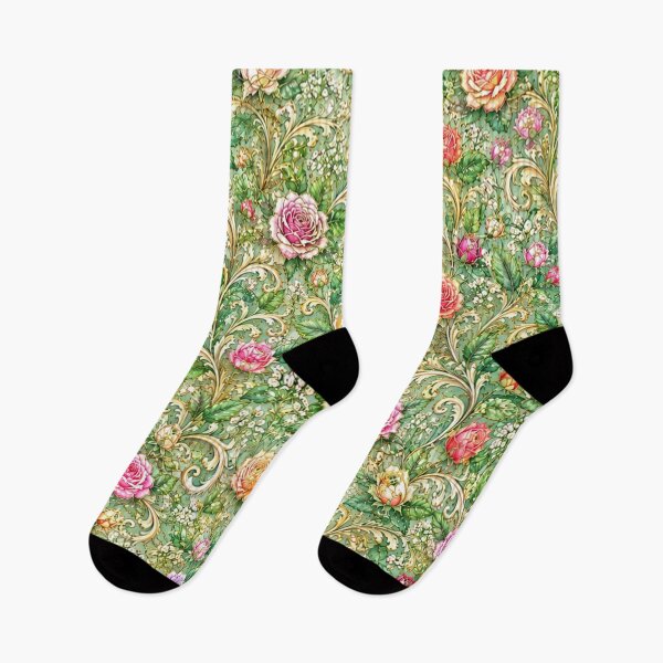 Item preview, Welcome Thailand Rose Garden Ornament Pattern – Cute Thai Travel Floral Art, Luxury Vintage Botanical Design designed and sold by Beeform.