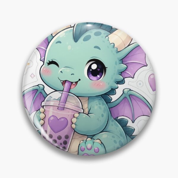 Item preview, Cute Dragon Bubble Tea Sticker designed and sold by PixelMood Stickers.
