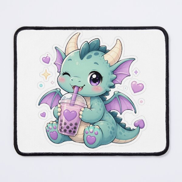 Item preview, Cute Dragon Bubble Tea Sticker designed and sold by PixelMood Stickers.