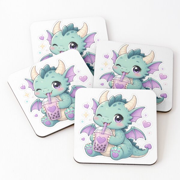 Item preview, Cute Dragon Bubble Tea Sticker designed and sold by PixelMood Stickers.