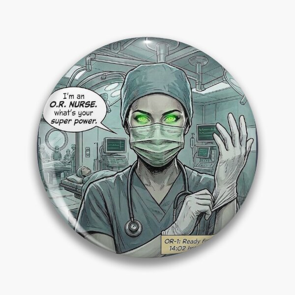 Item preview, Mesmerizing OR Nurse Superpower Hero Graphic designed and sold by rygenr8.