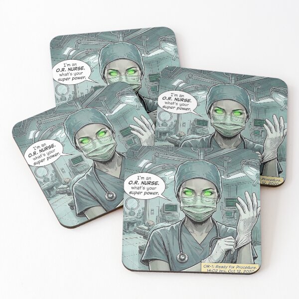 Item preview, Mesmerizing OR Nurse Superpower Hero Graphic designed and sold by rygenr8.