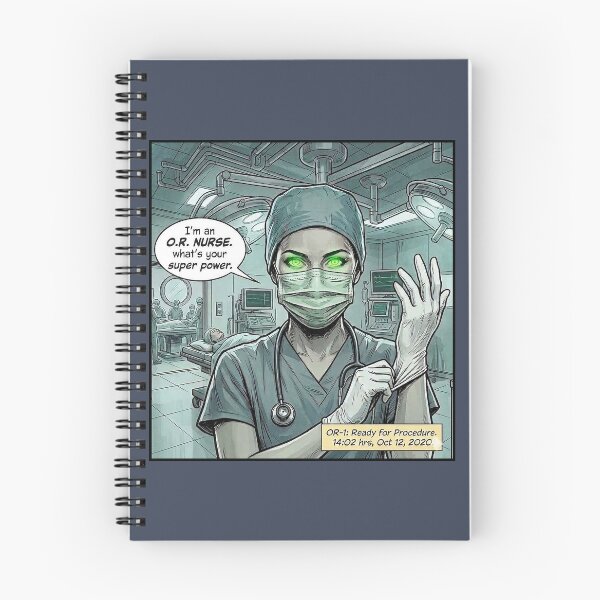 Item preview, Mesmerizing OR Nurse Superpower Hero Graphic designed and sold by rygenr8.