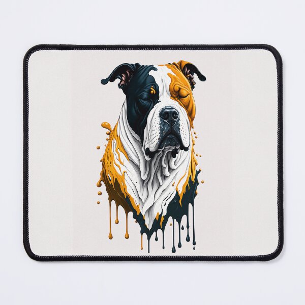 Item preview, American Bulldog Paint Drip Art Sticker | Colorful Dog Portrait | Modern Graffiti Pet Design designed and sold by designerr23 ⭐⭐⭐⭐⭐.