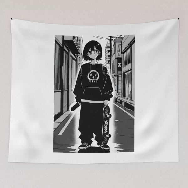 Item preview, Art - Character Dark Urban Anime Style Variant 2 designed and sold by AnimeShin.