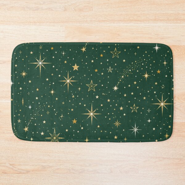 Item preview, Luxury Christmas Star Pattern | Emerald Green & Gold Holiday Wrapping Paper designed and sold by astersgraphics.