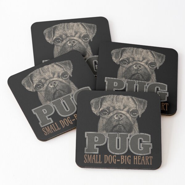 Item preview, PUG - SMALL DOG - BIG HEART designed and sold by RonnyMilleo.