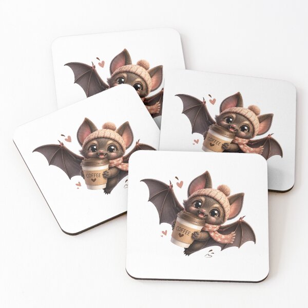 Item preview, Cute Coffee Bat designed and sold by AureliasDesignStudio.
