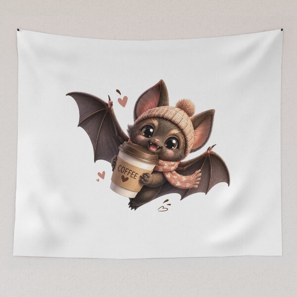 Item preview, Cute Coffee Bat designed and sold by AureliasDesignStudio.