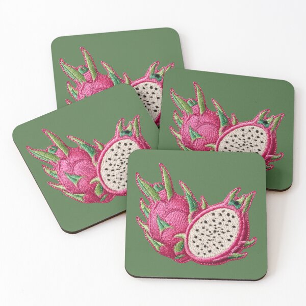 Item preview, Embroidered Dragon Fruit Art designed and sold by MegaNovaArt.