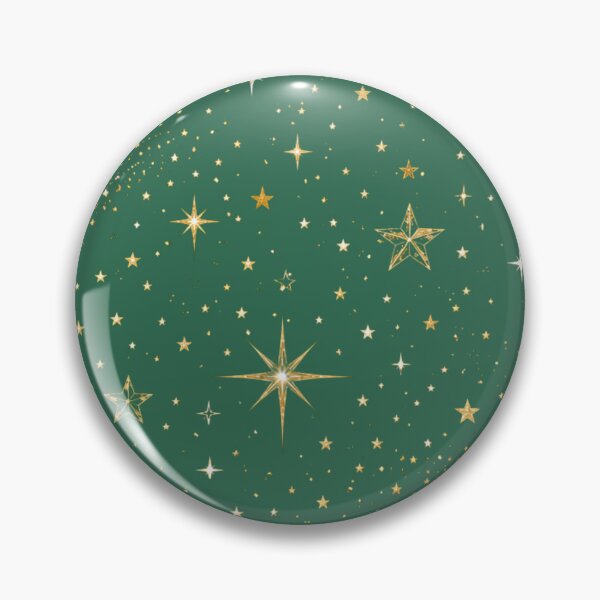 Item preview, Luxury Christmas Star Pattern | Emerald Green & Gold Holiday Wrapping Paper designed and sold by astersgraphics.
