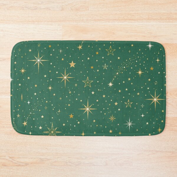 Item preview, Luxury Christmas Star Pattern | Emerald Green & Gold Holiday Wrapping Paper designed and sold by astersgraphics.