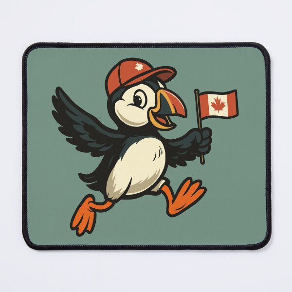 Item preview, Puffin Celebrating Canada Day designed and sold by Ghost on Toast.