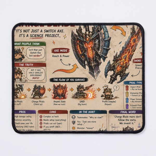 Item preview, Monster Hunter Charge Blade designed and sold by CharmingFlowers.