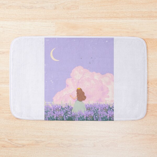 Item preview, Vintage Princess Lavender Field Dreamy Pastel Moon Landscape designed and sold by Rehnair.