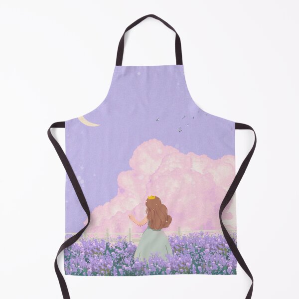 Item preview, Vintage Princess Lavender Field Dreamy Pastel Moon Landscape designed and sold by Rehnair.