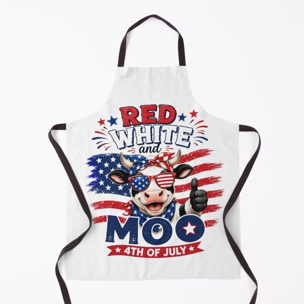 Item preview, Red White and Moo 4th of July designed and sold by Zbixu.