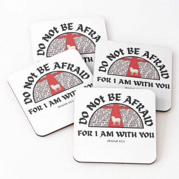 Item preview, Do Not Be Afraid Isaiah 43:5 Christian Lamb Cross Graphic designed and sold by JEVANStudio.