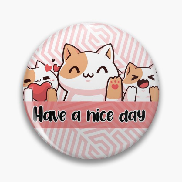 Item preview, Pillow have a nice day cats  designed and sold by chobrimaprints.