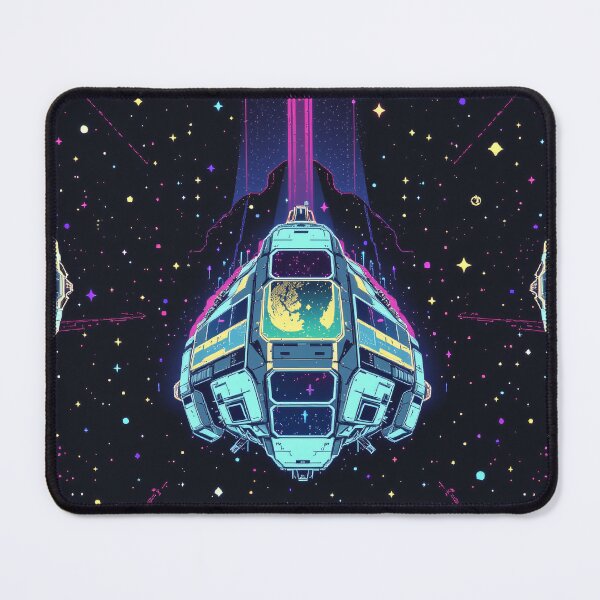 Item preview, Retro Space Station - Pixel Sci-Fi Art designed and sold by dosuki Store.