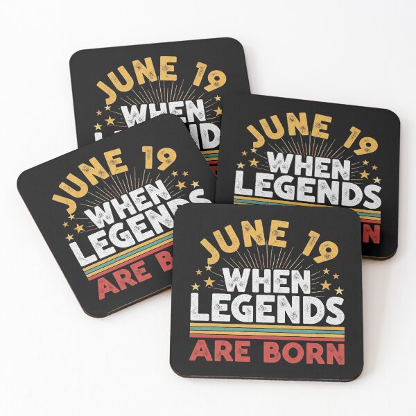 Item preview, June 19 When Legends Are Born Simple Funny Birthday designed and sold by Designs-RZ.