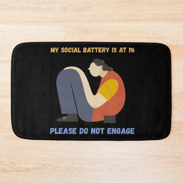 Item preview, Social Battery 1% Headphones In designed and sold by ContigoART.