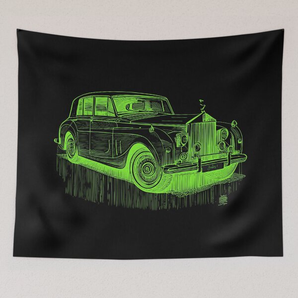 Item preview, Vintage Neon Luxury Car – Classic Line Art Illustration designed and sold by Jankes88.