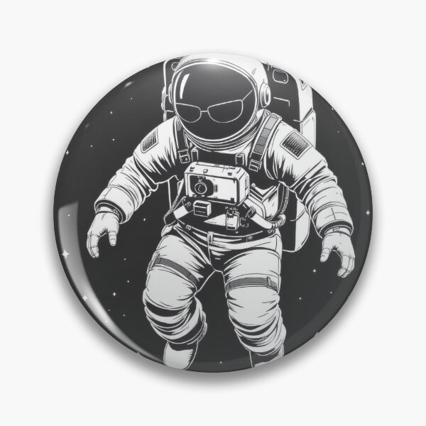 Artikelvorschau, Schwebender Astronaut – Minimaler Schwarz-Weiß-Raum entworfen und verkauft von dosuki Store.