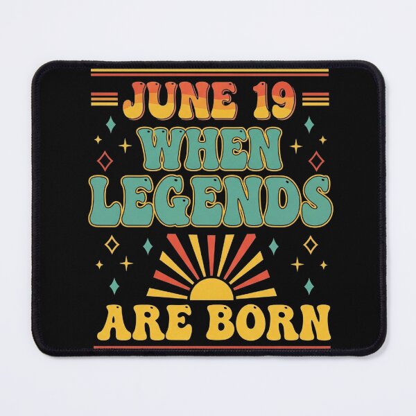 Item preview, June 19 When Legends Are Born Minimalist Birthday Quote designed and sold by Designs-RZ.