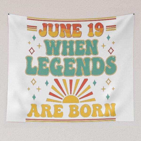 Item preview, June 19 When Legends Are Born Minimalist Birthday Quote designed and sold by Designs-RZ.