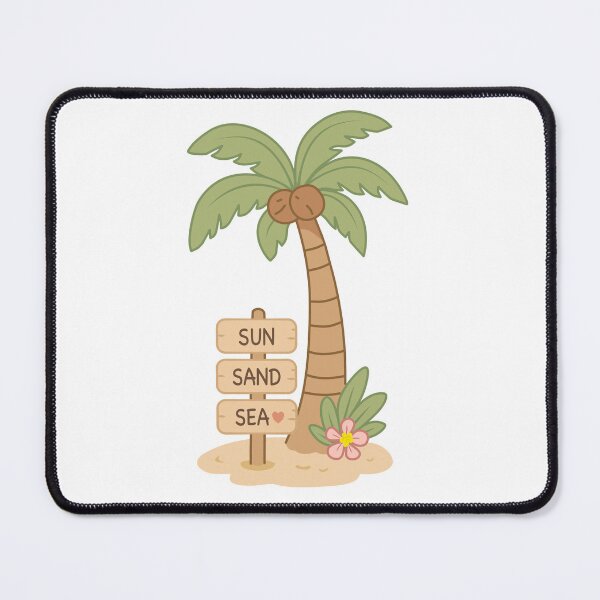 Item preview, Palm Tree Sun Sand Sea Sign designed and sold by Anne97s.
