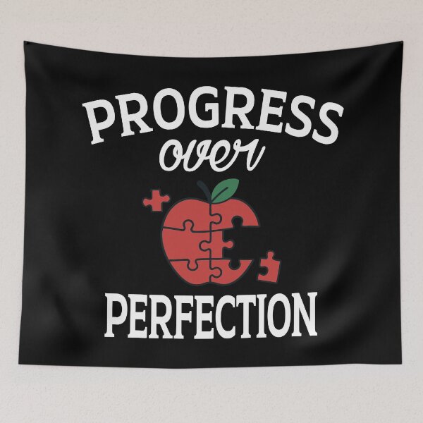 Item preview, Teacher design for Women Progress Over Perfection Graphic Shirt Inspirational School Teaching  designed and sold by Colorfulman.