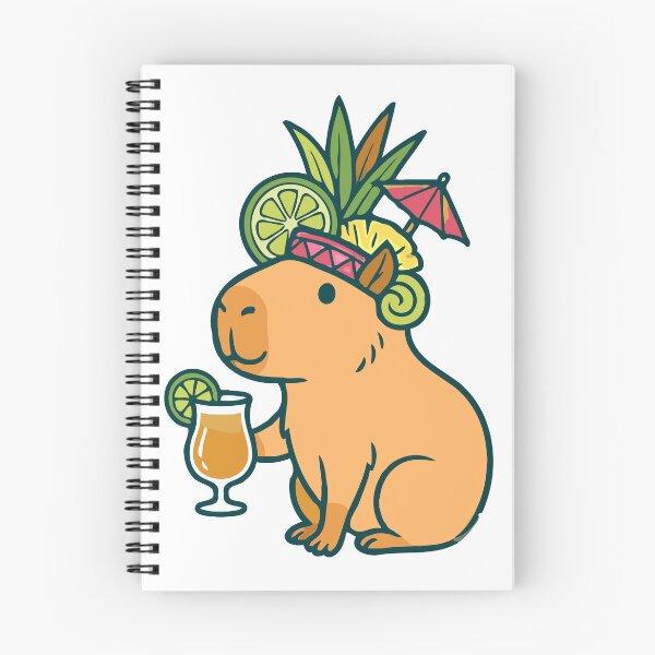 Item preview, Tiki Capy Capybara Cocktail Sticker Pack Tee designed and sold by RedStreamStudio.