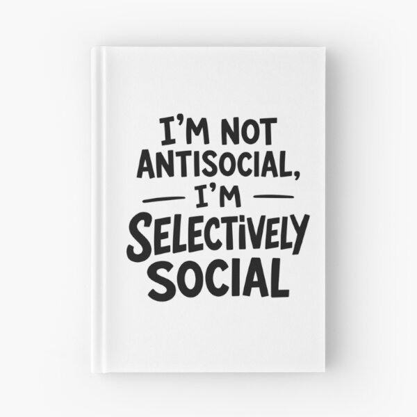 Item preview, Selectively Social Introvert Funny Quote designed and sold by Inspireland7.