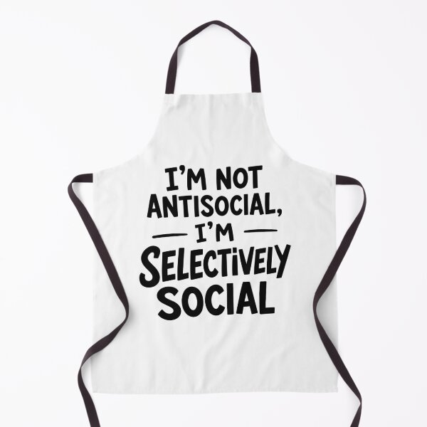 Item preview, Selectively Social Introvert Funny Quote designed and sold by Inspireland7.