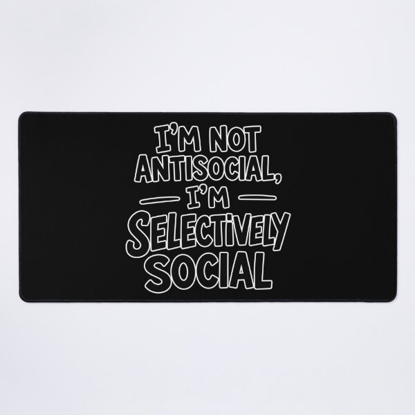 Item preview, Selectively Social Introvert Funny Quote designed and sold by Inspireland7.