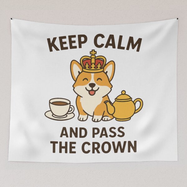 Item preview, Royal Corgi wearing the crown  designed and sold by JamesDunican.
