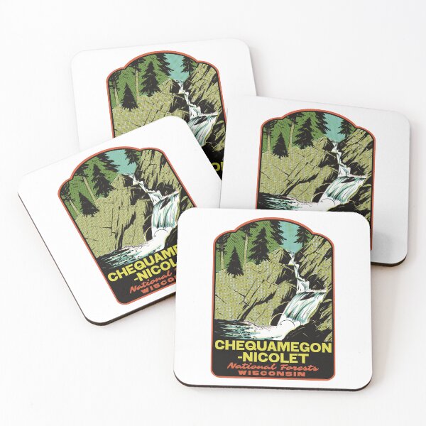 Item preview, Chequamegon-Nicolet National Forests Wisconsin Retro designed and sold by HalpinDesign.