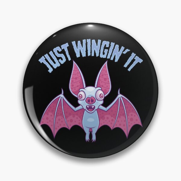 Item preview, Just Wingin' It Derpy Albino Bat designed and sold by fizzgig.