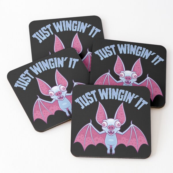 Item preview, Just Wingin' It Derpy Albino Bat designed and sold by fizzgig.