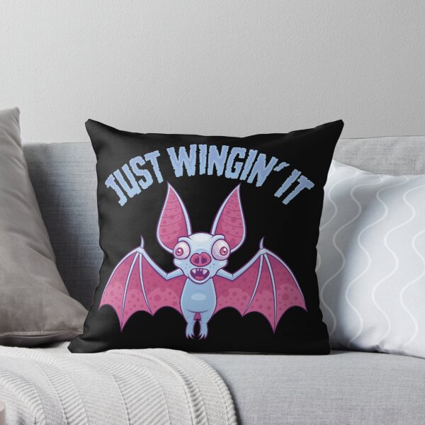 Item preview, Just Wingin' It Derpy Albino Bat designed and sold by fizzgig.